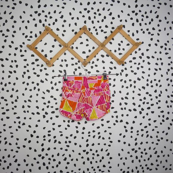The Children’s Place Pink Geometric Print Casual Girls Shorts - Picture 3 of 7